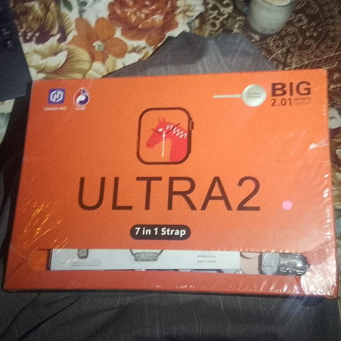 Ultra Smart Watch With 7 Silicone Straps Offering Stylish Variety And Comfortable Wear For Everyday Use