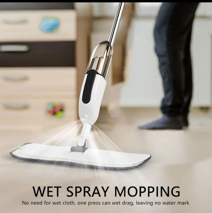 Magic Spray Flat Mop – Effortless Cleaning & Shiny Clean Floors (360° Microfiber Mop)