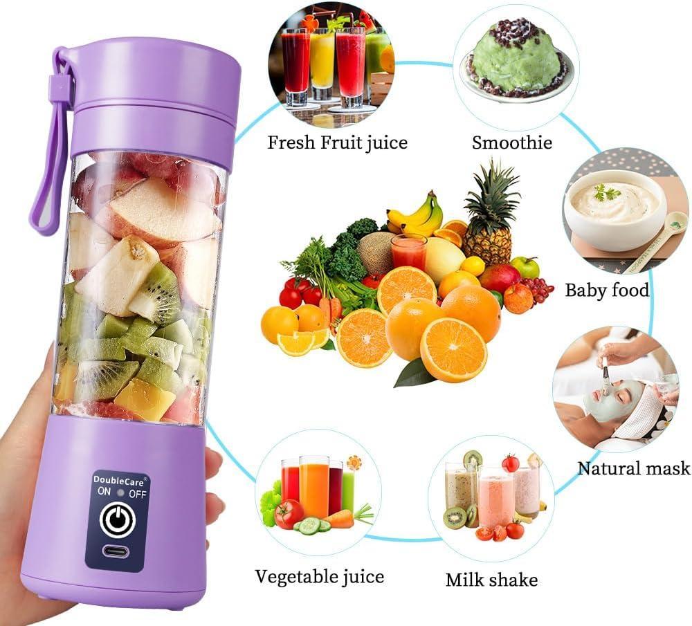 Portable 400ml USB Type-C Smoothie Blender – Mini Juicer Cup
