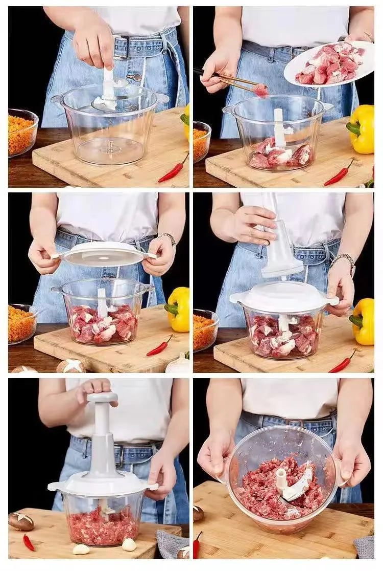 Premium Multifunctional Vegetable Chopper 1500 ML – 13-in-1 Slicer, Dicer, Cutter & Grater | Kitchen Gadget